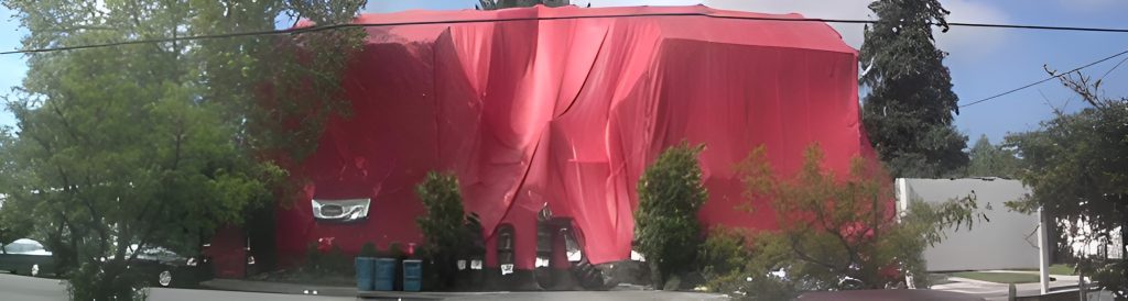 Tented Home for Termite Fumigation